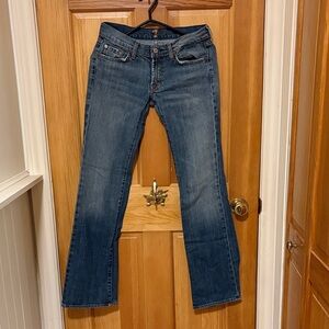 7 For All Mankind Women's Medium Blue Bootcut Jeans
